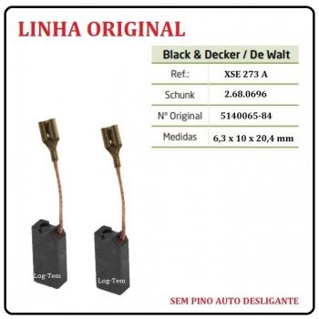 XSE 273 A - ESCOVA DE CARVÃO BLACK & DECKER - G 720 / G 730 - MODELO NOVO - S/ PINO