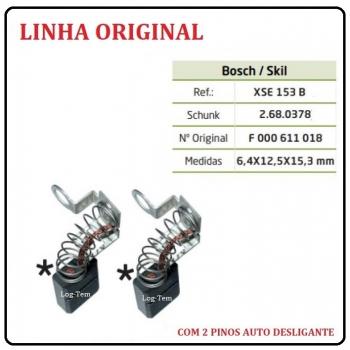 XSE 153 B - ESCOVA DE CARVÃO BOSCH - 1551.4 - C/ 2 PINOS