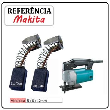 JOGO DE ESCOVA DE CARVÃO - SERRA TICO-TICO MAKITA - 194963-1 - CB 51 - 4300 BA