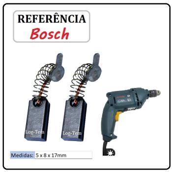 JOGO DE ESCOVA DE CARVÃO - FURADEIRA BOSCH -  9618086870 - 1135 - GBM 10