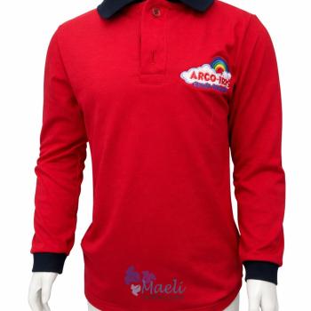 CAMISETA POLO MANGA LONGA - ARCO IRIS