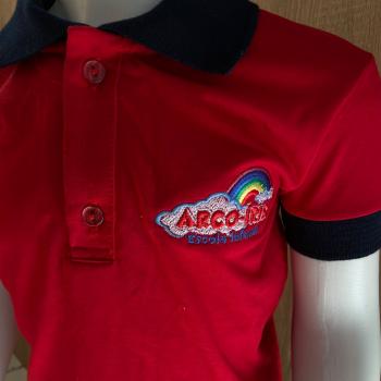 BABY LOOK (FEMININA) POLO M.PV VERM -  ARCO IRIS