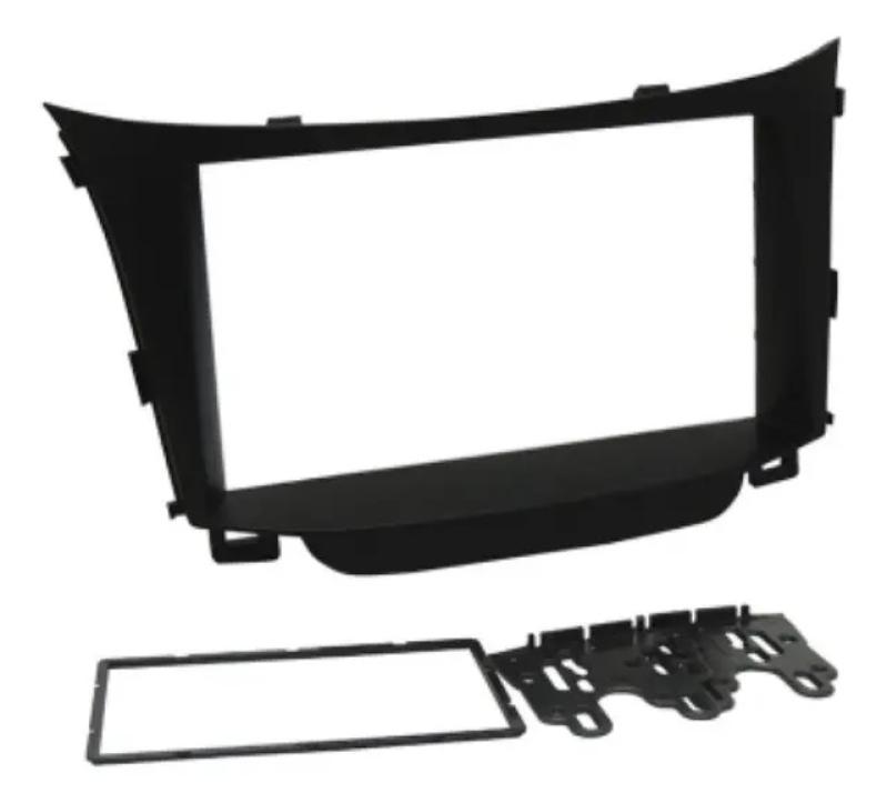 MOLDURA 2 DIN CHINES E JAPONES HYUNDAI I30 14/15 - PRETA
