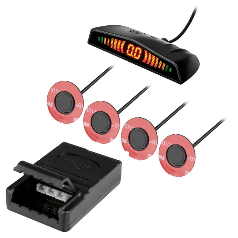 SENSOR DE ESTACIONAMENTO C/ DISPLAY SLIM OEM PRETO 16,5MM
