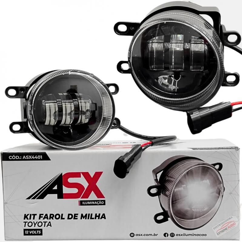 KIT FAROL DE MILHA LED TOYOTA 12V - ASX4401