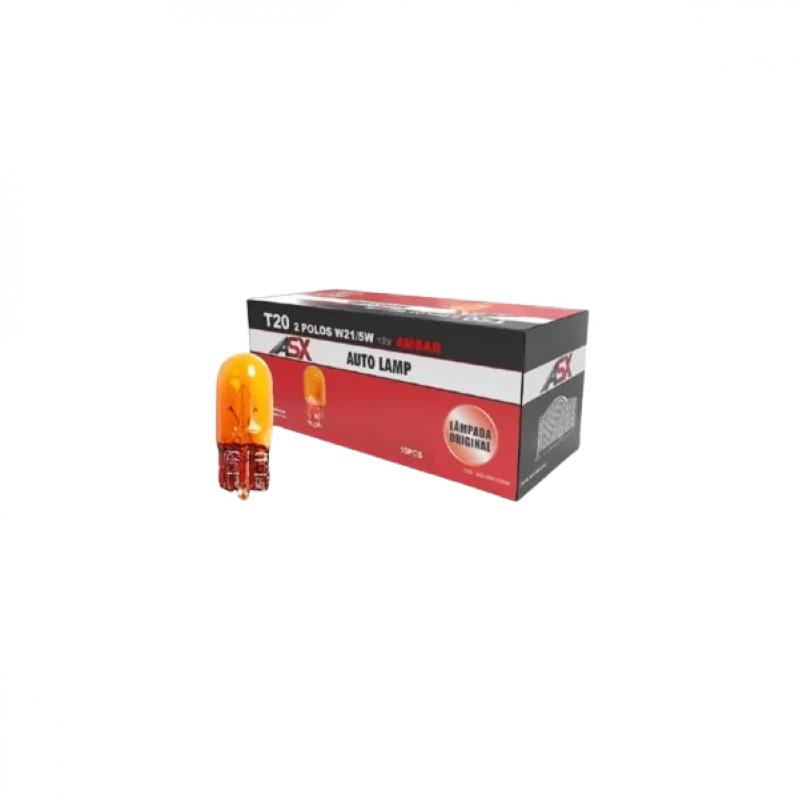 LAMPADA T20 AMBAR 2 POLO - W21/5W - 12V - ASX2522