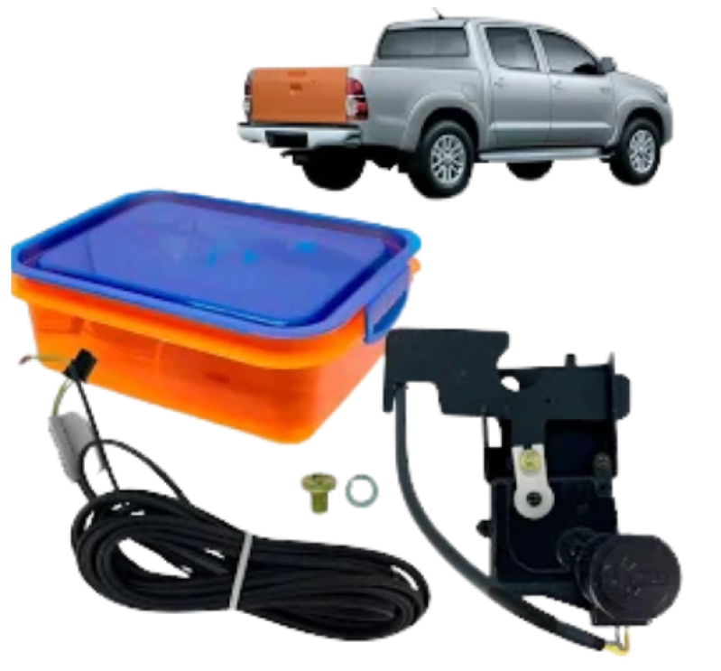 KIT TRAVA CACAMBA TCH1- HILUX (2005-2015) (COM OU SEM CILINDRO CHAVE) TCH1