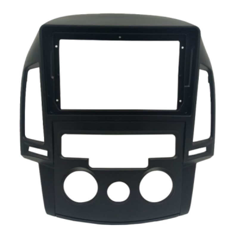 I-PANEL DE 09 POLEGADAS HYUNDAI I30 2008/12 A/C ANALOGICO PRETO FOSCO