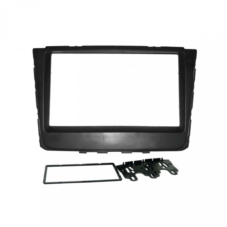 MOLDURA 2 DIN HYUNDAI CRETA 17/21 - PRETA