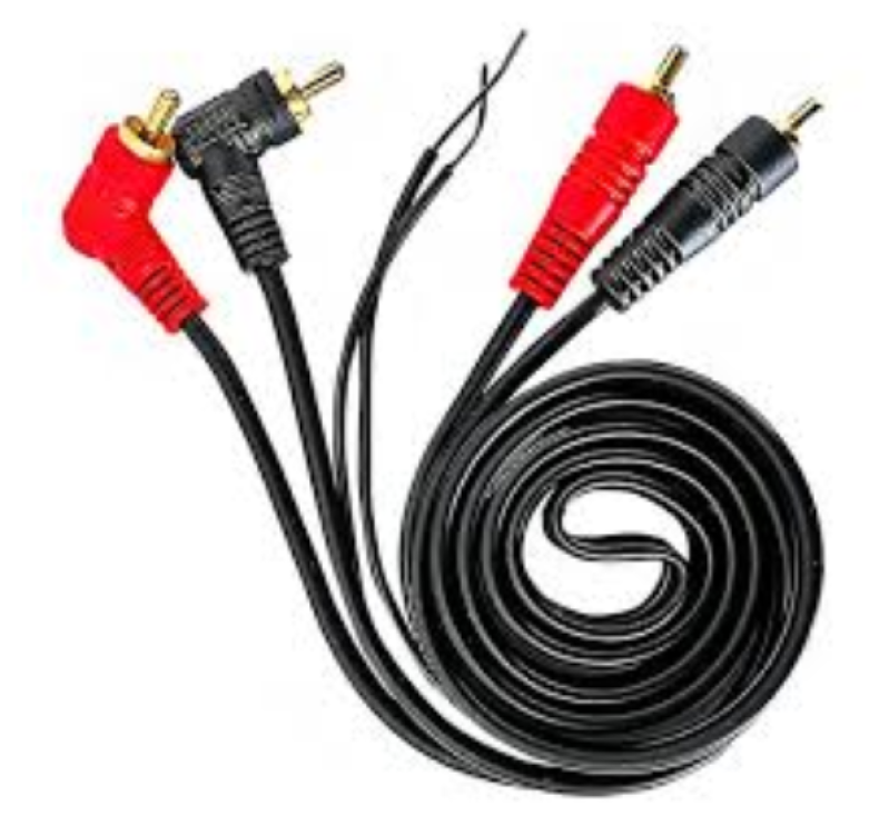 CABO RCA EMBORRACHADO 5 METRO 1P. 90.-1P. RETAS C/FIO REM..