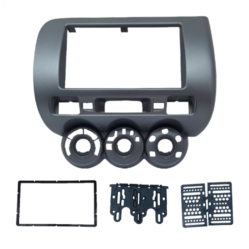 MOLDURA 2 DIN HONDA FIT G01 04/08 - GRAFITE MD