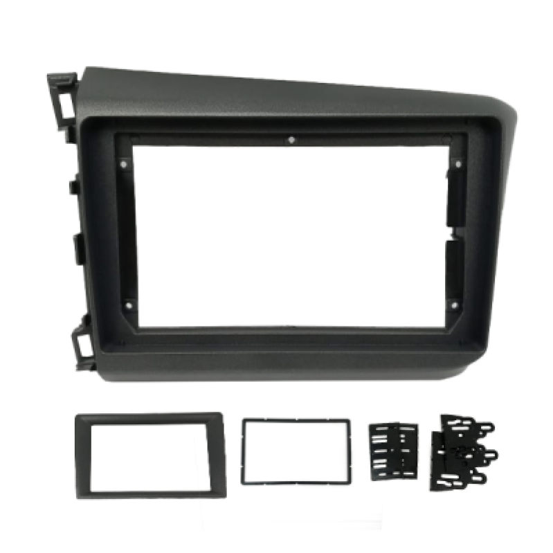 MOLDURA 9 POLEGADAS COMPATIVEL COM HONDA CIVIC 2012/14