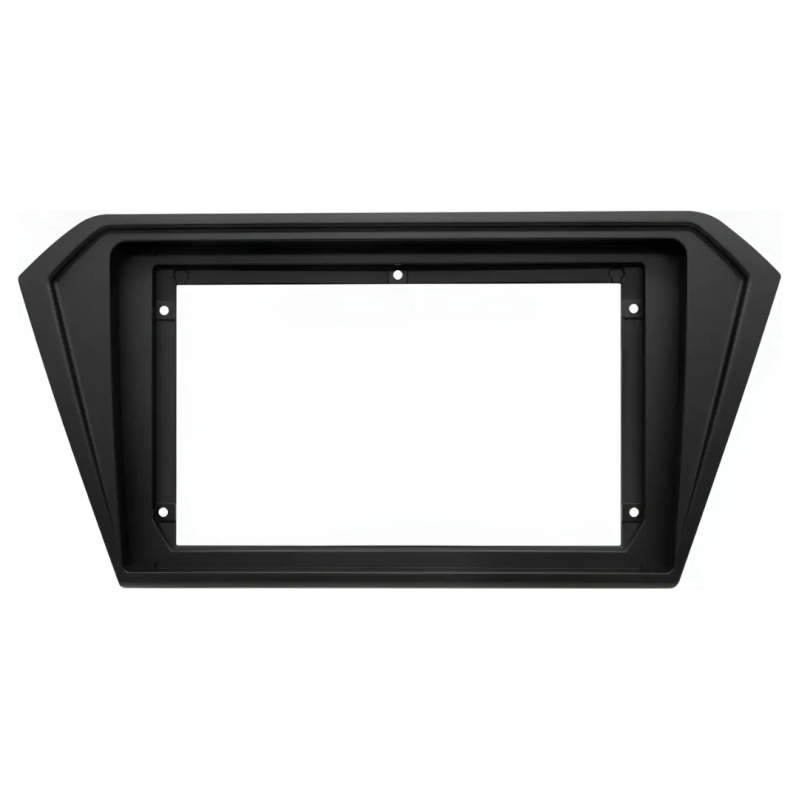 MOLDURA PLASTICA 9 POLEGADAS COMPATIVEL COM VW G7, G8 / GOL / SAVEIRO / VOYAGE 2017+ PRETO FOSCO