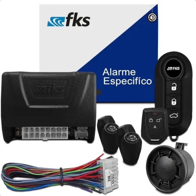Alarme Fks Fiat Sobe Vidros Com Sirene E Auto Lock