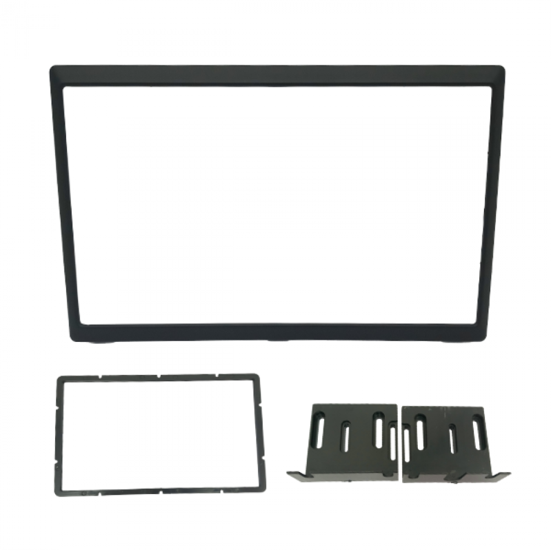 MOLDURA 2 DIN RENAULT DUSTER, OROCH 18/21 (SEM RADIO) - PRETA MD
