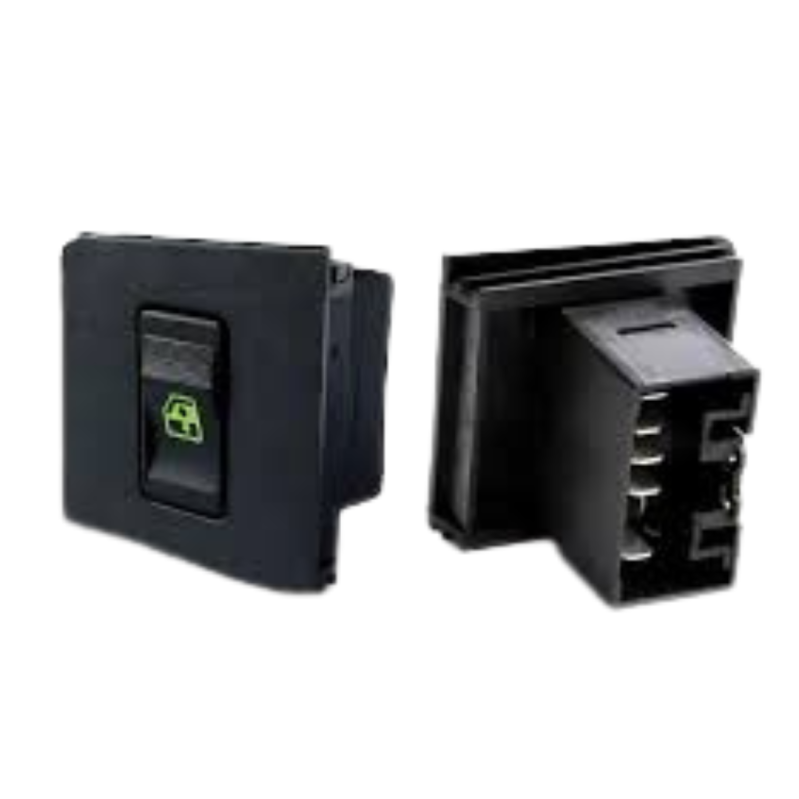 BOTAO INTERRUPTOR DE VIDRO ELETRICO FIAT UNO LED-VERDE SIMPLES