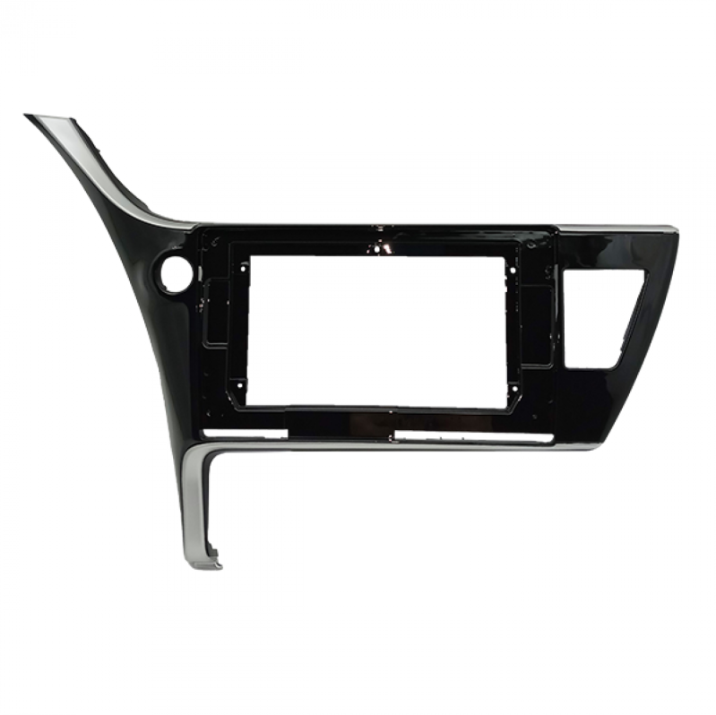 I-PANEL DE 10.1 POLEGADAS TOYOTA COROLLA 2017/19 BLACK PIANO COM DETALHES PRATA