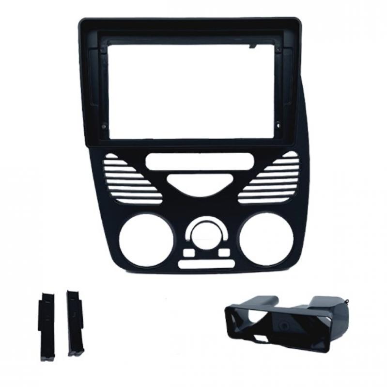 MOLDURA 9 POLEGADAS COMPATIVEL COMFIAT PALIO G2 2002/14, SIENA / STRADA / WEEKEND G2 2002/12 PRETO