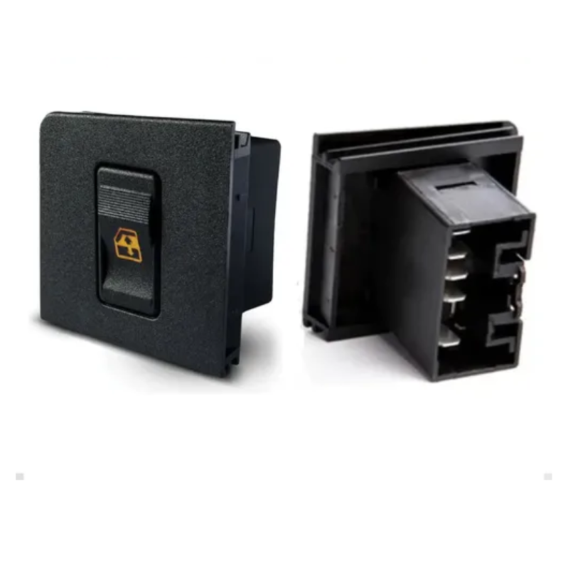 BOTAO INTERRUPTOR DE VIDRO ELETRICO FIAT UNO LED-AMBAR SIMPLES