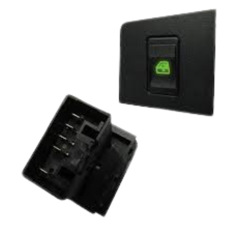 Botão Interruptor Vidro Eletrico Fiat Uno Simples Led-Verde