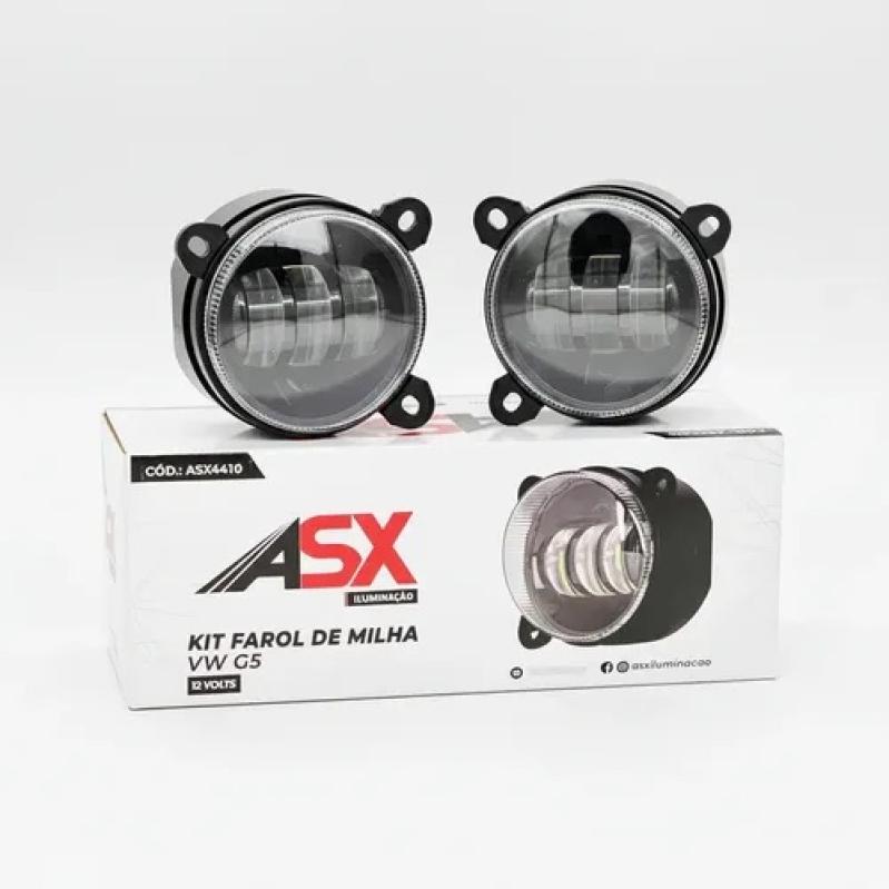 KIT FAROL DE MILHA LED VW G5 12V ASX4410