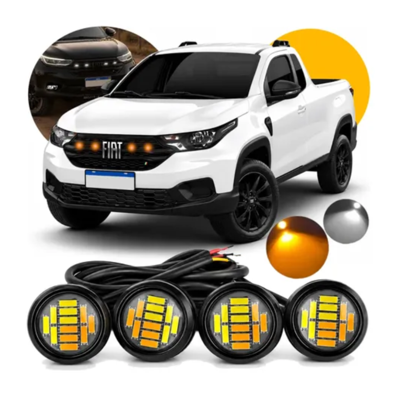 LED MINI CYBER 23MM UNIVERSAL 6W E 120 LUMENS CADA, LUZ BRANCA 6.000K 12V LDCAR