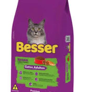 RACAO DE GATO BESSER NATURAL GATOS ADULTOS 10,1kg