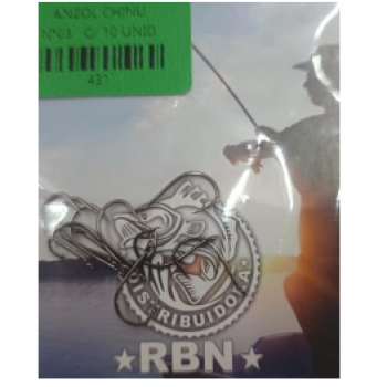 ANZOL CHINU N 03 CARTELA C/ 10 UND