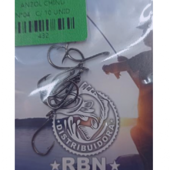 ANZOL CHINU N 04 CARTELA C/ 10 UND