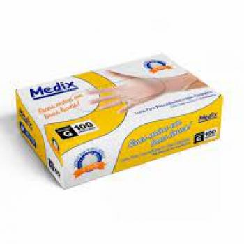 LUVA VINIL G MEDIX S/PO C/100UN