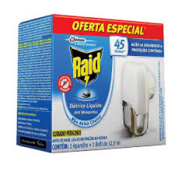 INSETICIDA RAID 45 NOITES 32,9ML