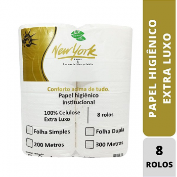 PAPEL HIG ROLAO FS 100% NEW YORK C/8