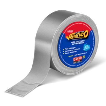FITA SILVER TAPE 44MMX25M PRATA DRYKO