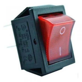 BOTÃO GANGORRA ON/OFF RETROILUMINADO VERMELHO 250V