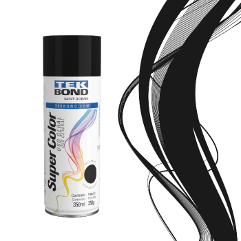TINTA SPRAY PRETO FOSCO 350ML   TEK BOND