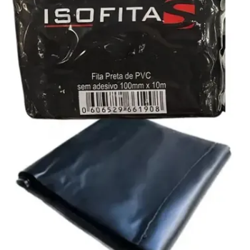 FITA PVC 10MTS PRETA - ISOFITAS