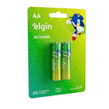 PILHA ALCALINA “AA“ 1,5V 02UND - ELGIN