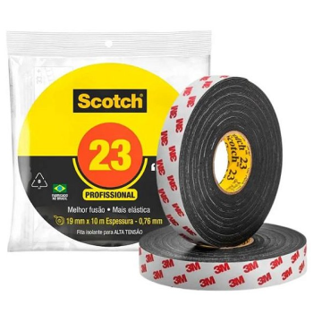 Fita Isolante Alta Fusão Scotch 19mm 3M 10 Metros