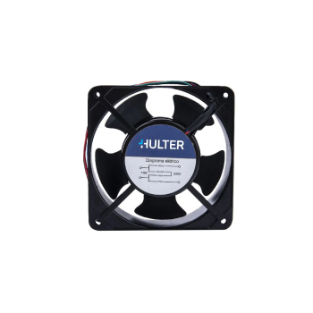 MICRO VENTILADOR COOLER C/ ROLAMENTO 127/220V BIVOLT - 12 X 12 X 3,8 CM - HULTER