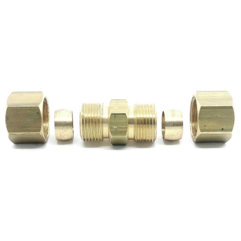 KIT UNIÃO 5/16 CONTENDO 2 ANILHAS + 2 PORCAS + UNIÃO