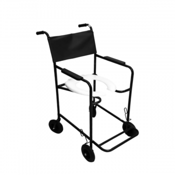 CADEIRA DE BANHO ESCAMOTEAVEL PRETA 85KG - LOTE: 7730224 - CDS
