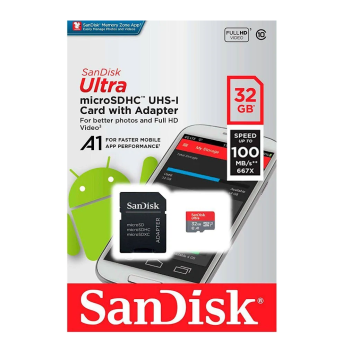 CARTAO DE MEMORIA MICRO SD 32GB SANDISK ULTRA