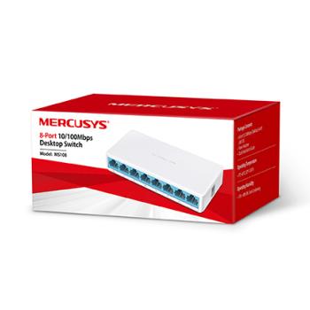 SWITCH 8 PORTAS MERCUSYS MS108 10/100MBPS FAST