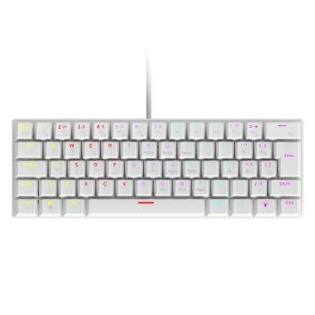 TECLADO MECANICO 60% VINIK ANIHI WHITE - SWITCH RED - LED RAINBOW - ANIHIWHRD