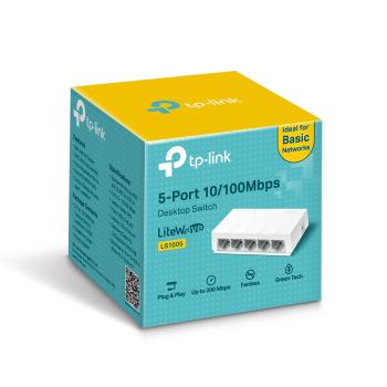 SWITCH 5 PORTAS TP-LINK LS1005 10/100MBPS FAST