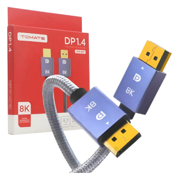 CABO DISPLAYPORT 1.4 8K 3 METROS TOMATE