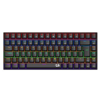 TECLADO MECANICO GAMER REDRAGON PHANTOM PRETO SWITCH MARROM