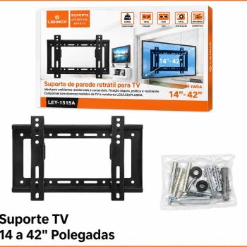 Suporte de parede para tv retratil