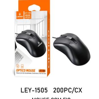 Mouse OPTICO com fio  LEY 1505