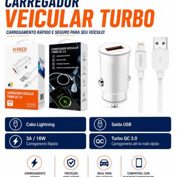 CARREGADOR VEICULAR KAIDI